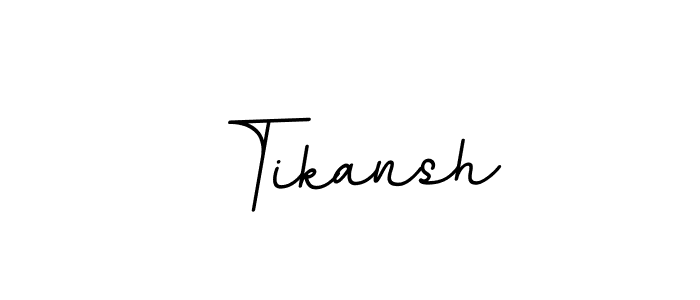 Create a beautiful signature design for name Tikansh. With this signature (BallpointsItalic-DORy9) fonts, you can make a handwritten signature for free. Tikansh signature style 11 images and pictures png