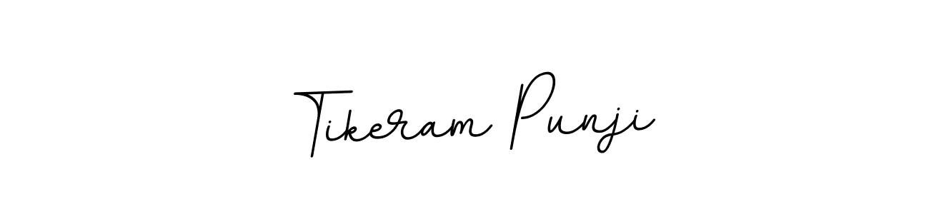 Use a signature maker to create a handwritten signature online. With this signature software, you can design (BallpointsItalic-DORy9) your own signature for name Tikeram Punji. Tikeram Punji signature style 11 images and pictures png