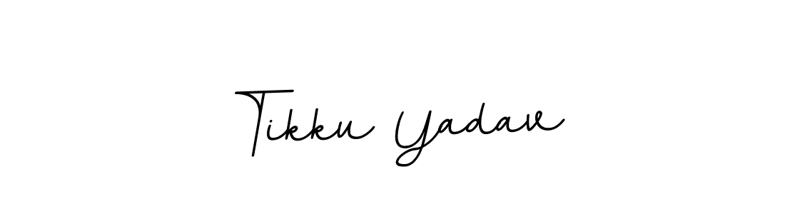 Create a beautiful signature design for name Tikku Yadav. With this signature (BallpointsItalic-DORy9) fonts, you can make a handwritten signature for free. Tikku Yadav signature style 11 images and pictures png