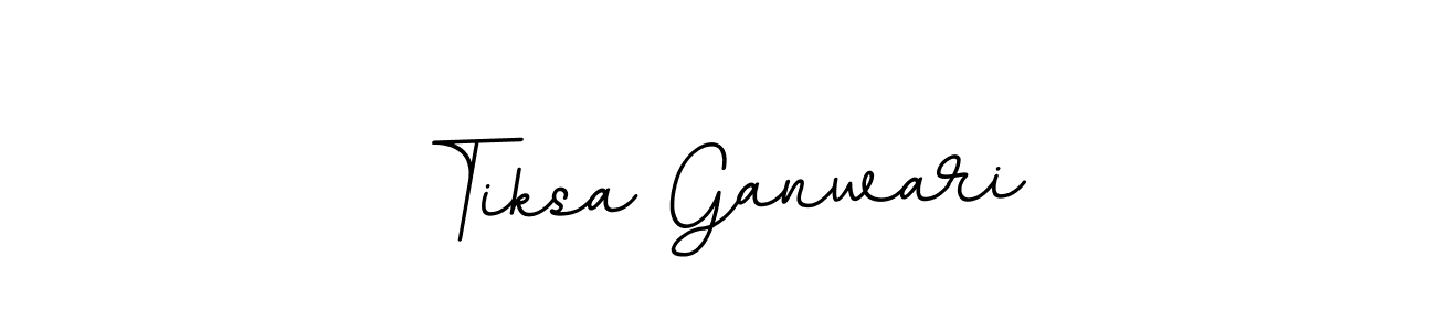 It looks lik you need a new signature style for name Tiksa Ganwari. Design unique handwritten (BallpointsItalic-DORy9) signature with our free signature maker in just a few clicks. Tiksa Ganwari signature style 11 images and pictures png