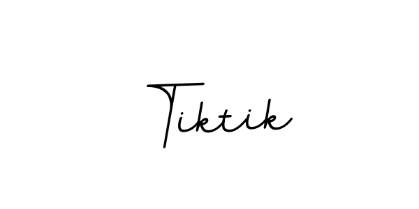 Use a signature maker to create a handwritten signature online. With this signature software, you can design (BallpointsItalic-DORy9) your own signature for name Tiktik. Tiktik signature style 11 images and pictures png