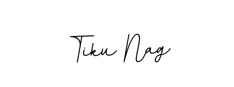 The best way (BallpointsItalic-DORy9) to make a short signature is to pick only two or three words in your name. The name Tiku Nag include a total of six letters. For converting this name. Tiku Nag signature style 11 images and pictures png