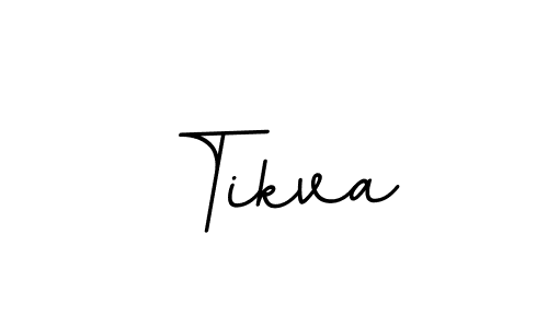 The best way (BallpointsItalic-DORy9) to make a short signature is to pick only two or three words in your name. The name Tikva include a total of six letters. For converting this name. Tikva signature style 11 images and pictures png