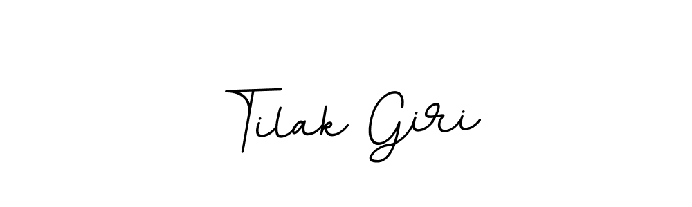 BallpointsItalic-DORy9 is a professional signature style that is perfect for those who want to add a touch of class to their signature. It is also a great choice for those who want to make their signature more unique. Get Tilak Giri name to fancy signature for free. Tilak Giri signature style 11 images and pictures png