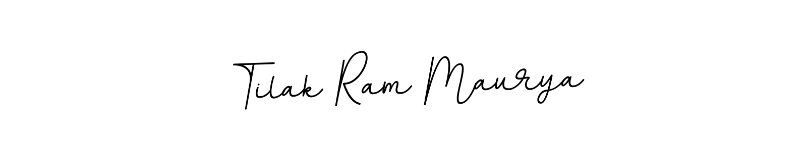 Create a beautiful signature design for name Tilak Ram Maurya. With this signature (BallpointsItalic-DORy9) fonts, you can make a handwritten signature for free. Tilak Ram Maurya signature style 11 images and pictures png