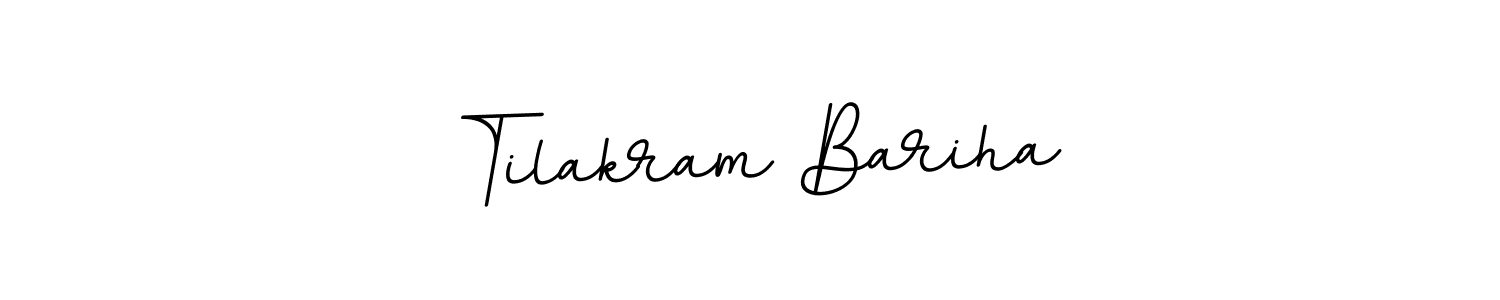 This is the best signature style for the Tilakram Bariha name. Also you like these signature font (BallpointsItalic-DORy9). Mix name signature. Tilakram Bariha signature style 11 images and pictures png