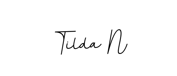 Tilda N stylish signature style. Best Handwritten Sign (BallpointsItalic-DORy9) for my name. Handwritten Signature Collection Ideas for my name Tilda N. Tilda N signature style 11 images and pictures png