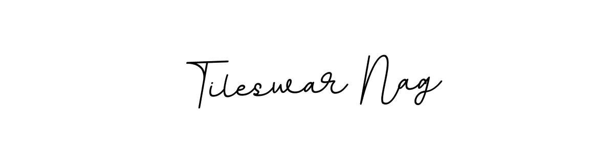 Tileswar Nag stylish signature style. Best Handwritten Sign (BallpointsItalic-DORy9) for my name. Handwritten Signature Collection Ideas for my name Tileswar Nag. Tileswar Nag signature style 11 images and pictures png