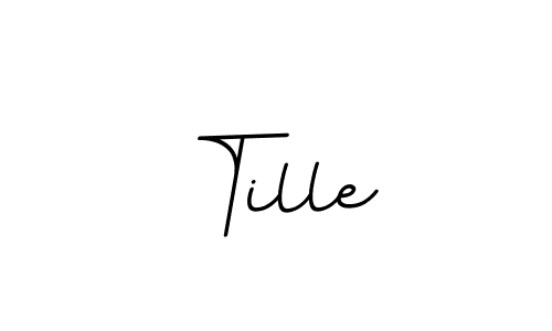 The best way (BallpointsItalic-DORy9) to make a short signature is to pick only two or three words in your name. The name Tille include a total of six letters. For converting this name. Tille signature style 11 images and pictures png