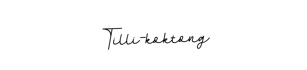 Create a beautiful signature design for name Tilli-koktong. With this signature (BallpointsItalic-DORy9) fonts, you can make a handwritten signature for free. Tilli-koktong signature style 11 images and pictures png