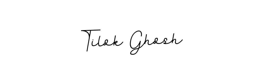 You should practise on your own different ways (BallpointsItalic-DORy9) to write your name (Tilok Ghosh) in signature. don't let someone else do it for you. Tilok Ghosh signature style 11 images and pictures png