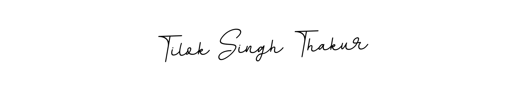 Design your own signature with our free online signature maker. With this signature software, you can create a handwritten (BallpointsItalic-DORy9) signature for name Tilok Singh Thakur. Tilok Singh Thakur signature style 11 images and pictures png