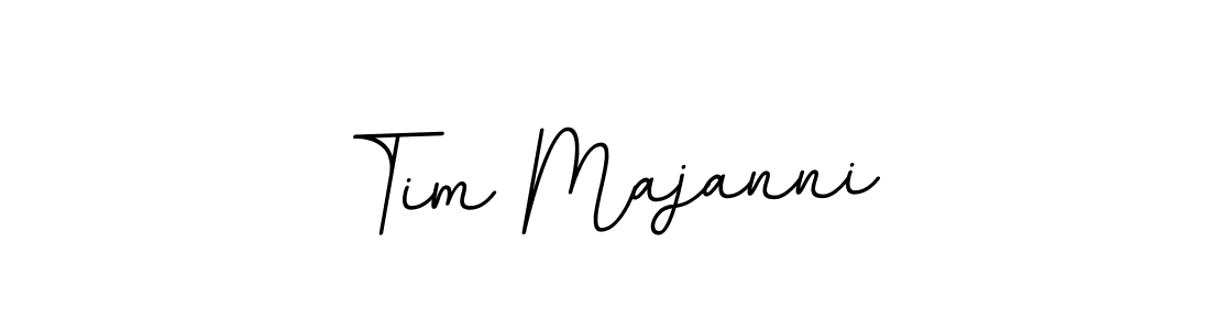 How to make Tim Majanni name signature. Use BallpointsItalic-DORy9 style for creating short signs online. This is the latest handwritten sign. Tim Majanni signature style 11 images and pictures png