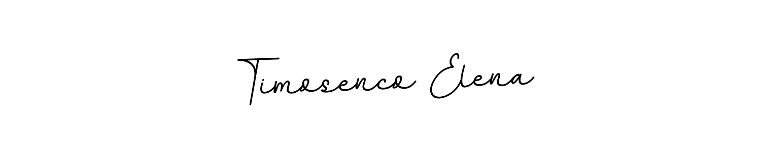 How to make Timosenco Elena name signature. Use BallpointsItalic-DORy9 style for creating short signs online. This is the latest handwritten sign. Timosenco Elena signature style 11 images and pictures png