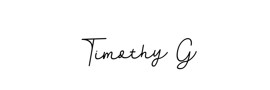 Create a beautiful signature design for name Timothy G. With this signature (BallpointsItalic-DORy9) fonts, you can make a handwritten signature for free. Timothy G signature style 11 images and pictures png