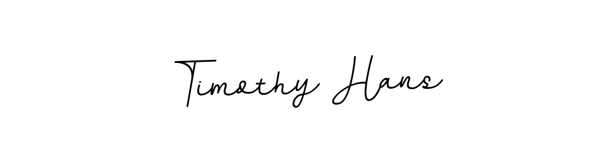 Timothy Hans stylish signature style. Best Handwritten Sign (BallpointsItalic-DORy9) for my name. Handwritten Signature Collection Ideas for my name Timothy Hans. Timothy Hans signature style 11 images and pictures png