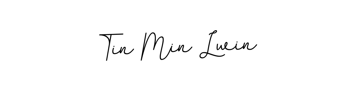 The best way (BallpointsItalic-DORy9) to make a short signature is to pick only two or three words in your name. The name Tin Min Lwin include a total of six letters. For converting this name. Tin Min Lwin signature style 11 images and pictures png