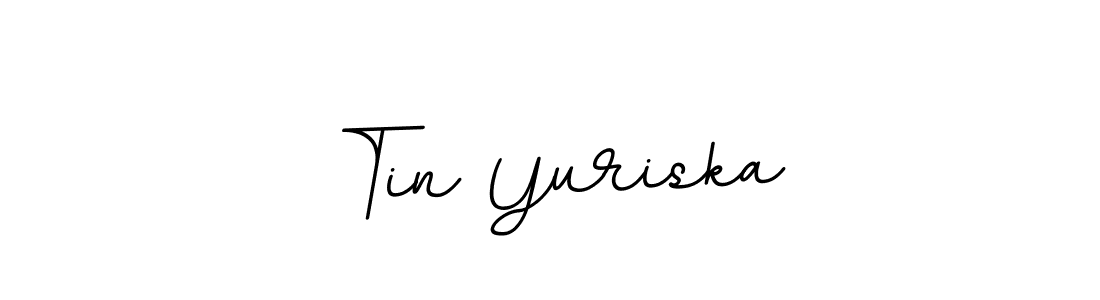 Tin Yuriska stylish signature style. Best Handwritten Sign (BallpointsItalic-DORy9) for my name. Handwritten Signature Collection Ideas for my name Tin Yuriska. Tin Yuriska signature style 11 images and pictures png