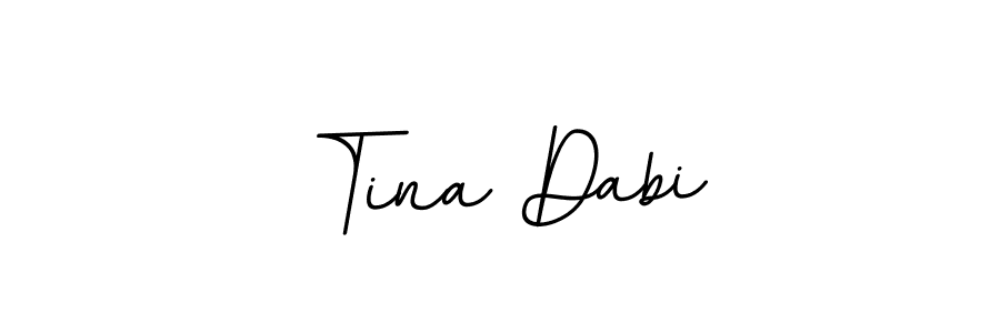 Similarly BallpointsItalic-DORy9 is the best handwritten signature design. Signature creator online .You can use it as an online autograph creator for name Tina Dabi. Tina Dabi signature style 11 images and pictures png