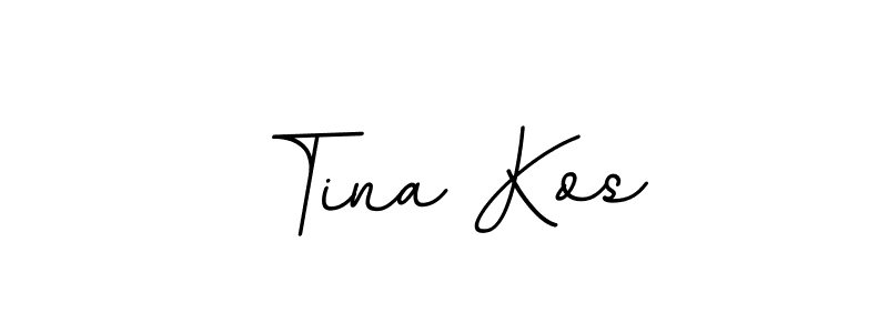 This is the best signature style for the Tina Kos name. Also you like these signature font (BallpointsItalic-DORy9). Mix name signature. Tina Kos signature style 11 images and pictures png