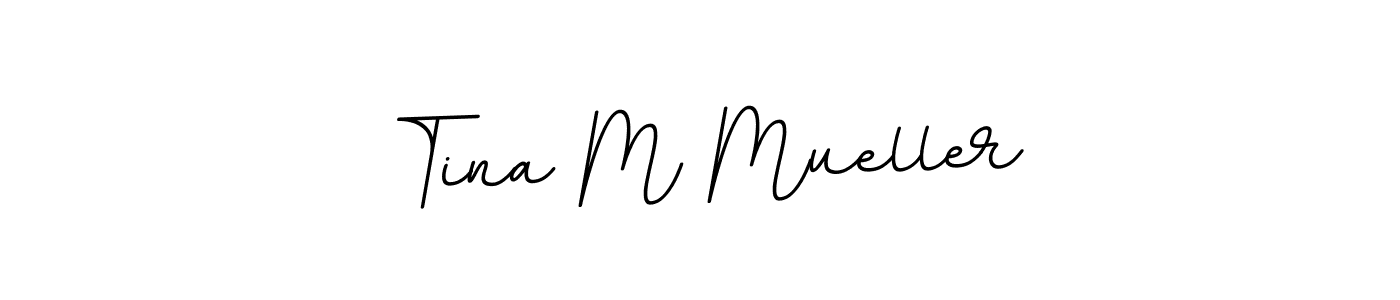 Make a beautiful signature design for name Tina M Mueller. With this signature (BallpointsItalic-DORy9) style, you can create a handwritten signature for free. Tina M Mueller signature style 11 images and pictures png