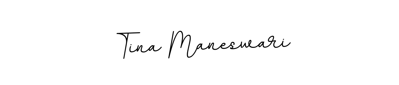 Design your own signature with our free online signature maker. With this signature software, you can create a handwritten (BallpointsItalic-DORy9) signature for name Tina Maneswari. Tina Maneswari signature style 11 images and pictures png