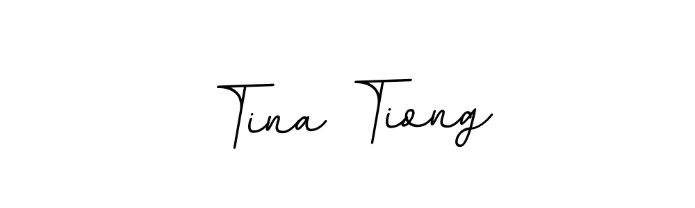 Design your own signature with our free online signature maker. With this signature software, you can create a handwritten (BallpointsItalic-DORy9) signature for name Tina Tiong. Tina Tiong signature style 11 images and pictures png