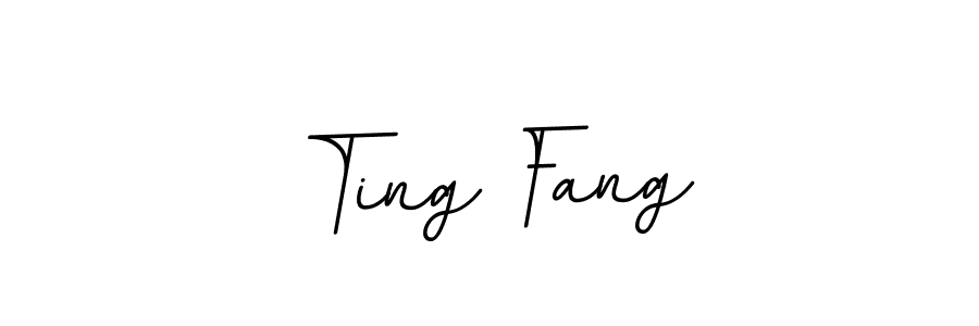 Use a signature maker to create a handwritten signature online. With this signature software, you can design (BallpointsItalic-DORy9) your own signature for name Ting Fang. Ting Fang signature style 11 images and pictures png