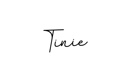 How to make Tinie name signature. Use BallpointsItalic-DORy9 style for creating short signs online. This is the latest handwritten sign. Tinie signature style 11 images and pictures png