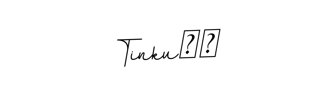 if you are searching for the best signature style for your name Tinku❤️. so please give up your signature search. here we have designed multiple signature styles  using BallpointsItalic-DORy9. Tinku❤️ signature style 11 images and pictures png