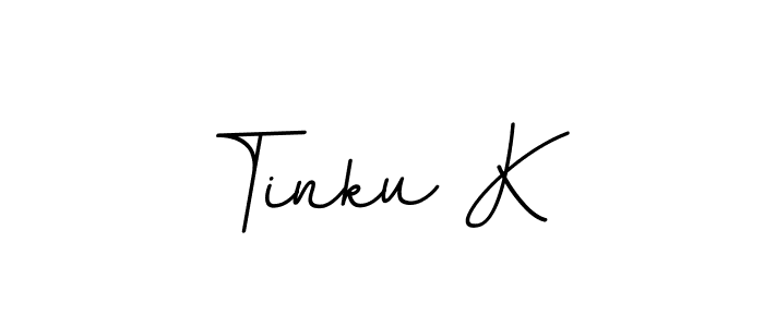 Tinku K stylish signature style. Best Handwritten Sign (BallpointsItalic-DORy9) for my name. Handwritten Signature Collection Ideas for my name Tinku K. Tinku K signature style 11 images and pictures png