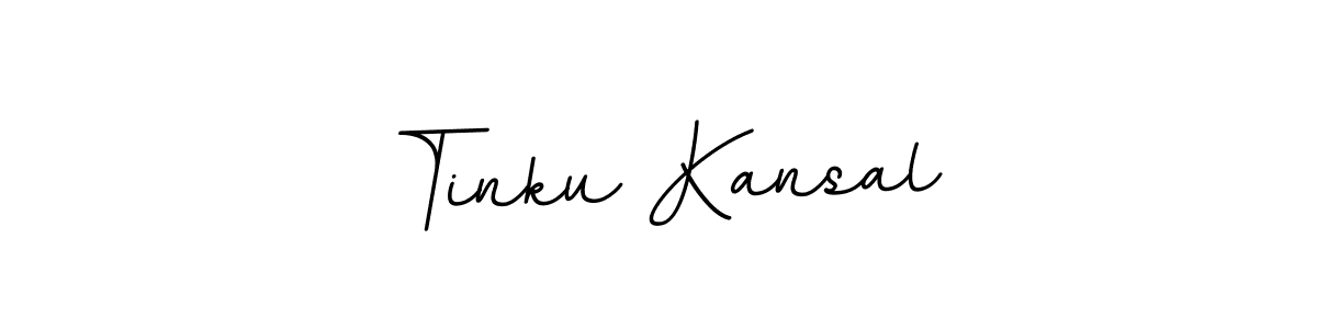 The best way (BallpointsItalic-DORy9) to make a short signature is to pick only two or three words in your name. The name Tinku Kansal include a total of six letters. For converting this name. Tinku Kansal signature style 11 images and pictures png
