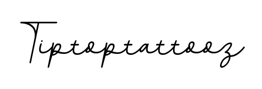 The BallpointsItalic-DORy9 font transforms the name Tiptoptattooz into an executive sign with sharp precision and distinguished character. Tiptoptattooz signature style 11 images and pictures png