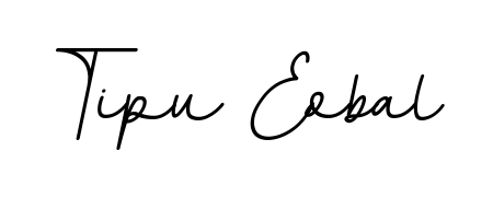 Looking for an artistic signature for Tipu Eobal? The BallpointsItalic-DORy9 calligraphy style gives a sophisticated flow suitable for business cards and emails. Tipu Eobal signature style 11 images and pictures png
