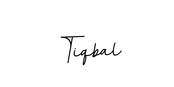 You should practise on your own different ways (BallpointsItalic-DORy9) to write your name (Tiqbal) in signature. don't let someone else do it for you. Tiqbal signature style 11 images and pictures png