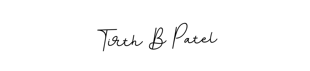 Make a beautiful signature design for name Tirth B Patel. Use this online signature maker to create a handwritten signature for free. Tirth B Patel signature style 11 images and pictures png
