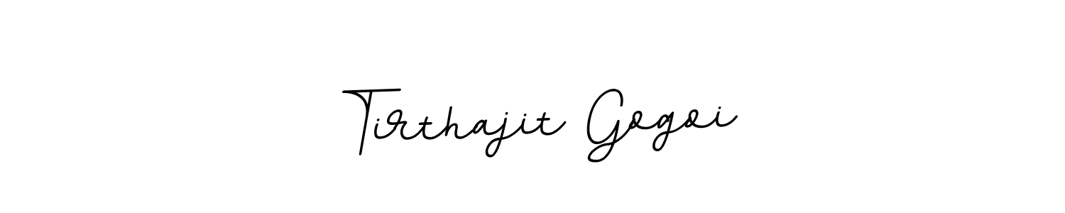 Tirthajit Gogoi stylish signature style. Best Handwritten Sign (BallpointsItalic-DORy9) for my name. Handwritten Signature Collection Ideas for my name Tirthajit Gogoi. Tirthajit Gogoi signature style 11 images and pictures png