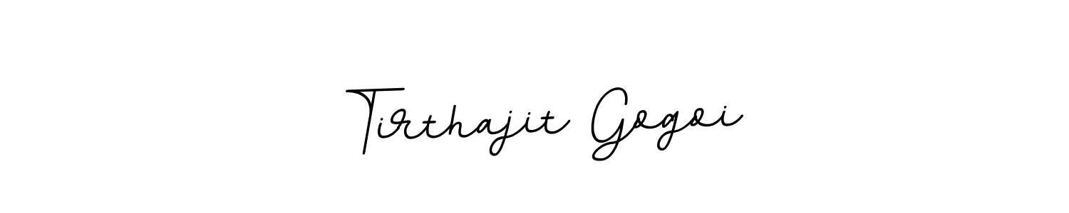 Tirthajit Gogoi stylish signature style. Best Handwritten Sign (BallpointsItalic-DORy9) for my name. Handwritten Signature Collection Ideas for my name Tirthajit Gogoi. Tirthajit Gogoi signature style 11 images and pictures png