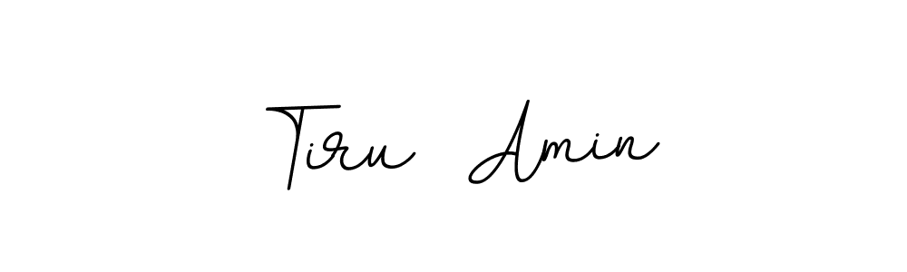 How to make Tiru  Amin name signature. Use BallpointsItalic-DORy9 style for creating short signs online. This is the latest handwritten sign. Tiru  Amin signature style 11 images and pictures png