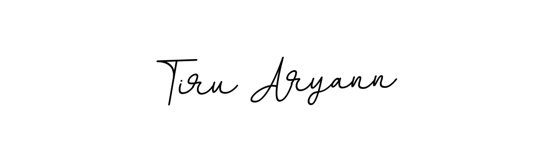 Design your own signature with our free online signature maker. With this signature software, you can create a handwritten (BallpointsItalic-DORy9) signature for name Tiru Aryann. Tiru Aryann signature style 11 images and pictures png