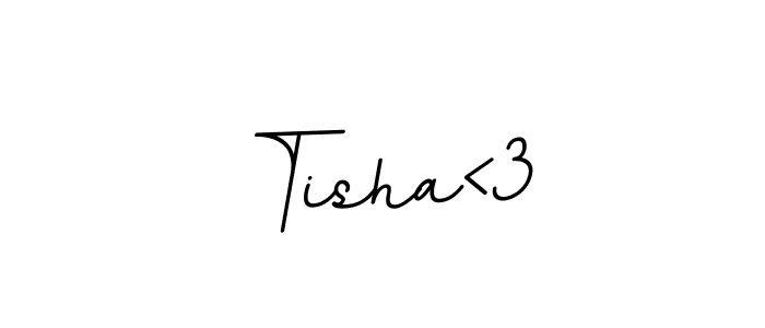 Make a beautiful signature design for name Tisha<3. With this signature (BallpointsItalic-DORy9) style, you can create a handwritten signature for free. Tisha<3 signature style 11 images and pictures png