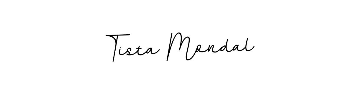 Make a beautiful signature design for name Tista Mondal. With this signature (BallpointsItalic-DORy9) style, you can create a handwritten signature for free. Tista Mondal signature style 11 images and pictures png