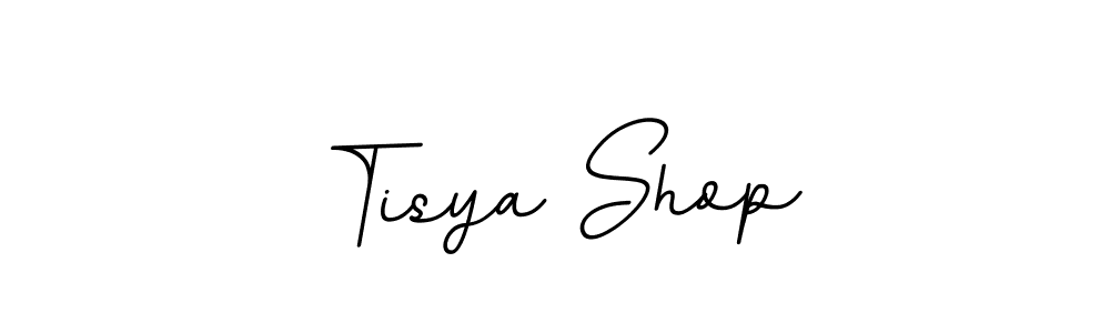 Make a beautiful signature design for name Tisya Shop. With this signature (BallpointsItalic-DORy9) style, you can create a handwritten signature for free. Tisya Shop signature style 11 images and pictures png