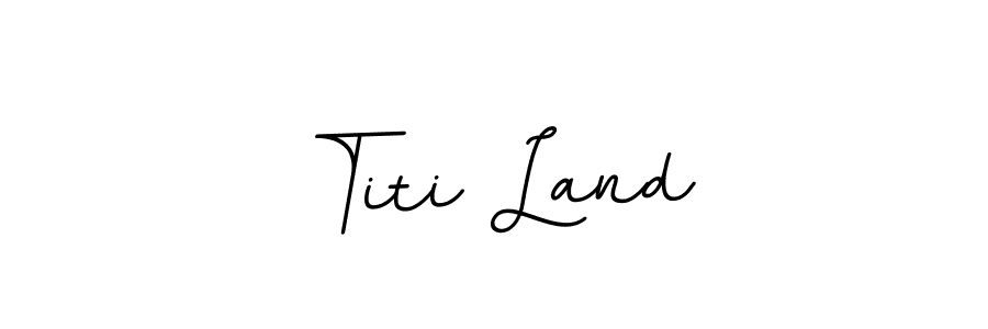 Check out images of Autograph of Titi Land name. Actor Titi Land Signature Style. BallpointsItalic-DORy9 is a professional sign style online. Titi Land signature style 11 images and pictures png