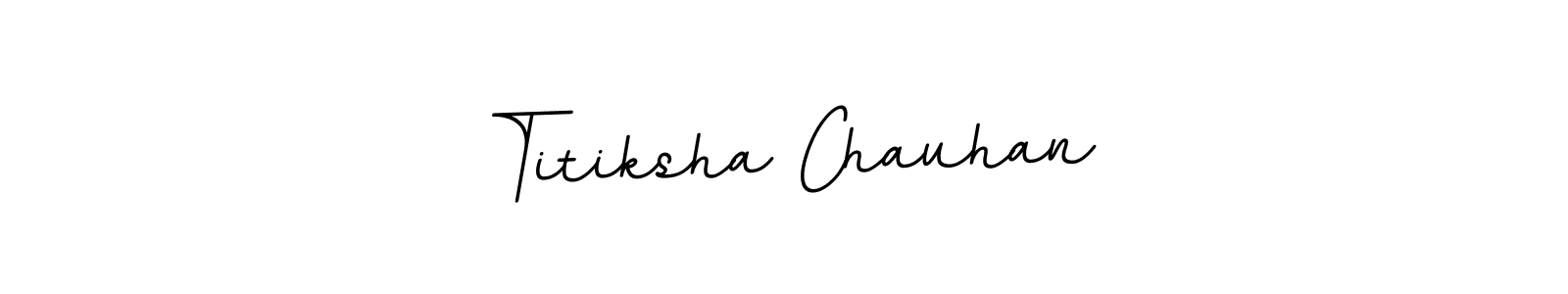 Titiksha Chauhan stylish signature style. Best Handwritten Sign (BallpointsItalic-DORy9) for my name. Handwritten Signature Collection Ideas for my name Titiksha Chauhan. Titiksha Chauhan signature style 11 images and pictures png
