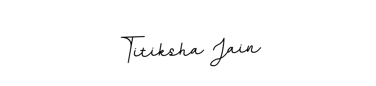 Titiksha Jain stylish signature style. Best Handwritten Sign (BallpointsItalic-DORy9) for my name. Handwritten Signature Collection Ideas for my name Titiksha Jain. Titiksha Jain signature style 11 images and pictures png