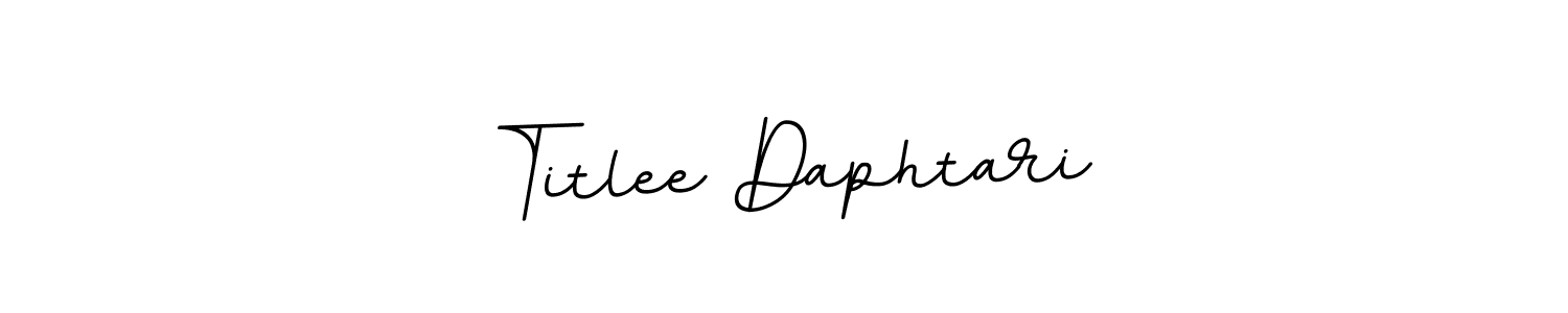 How to make Titlee Daphtari name signature. Use BallpointsItalic-DORy9 style for creating short signs online. This is the latest handwritten sign. Titlee Daphtari signature style 11 images and pictures png