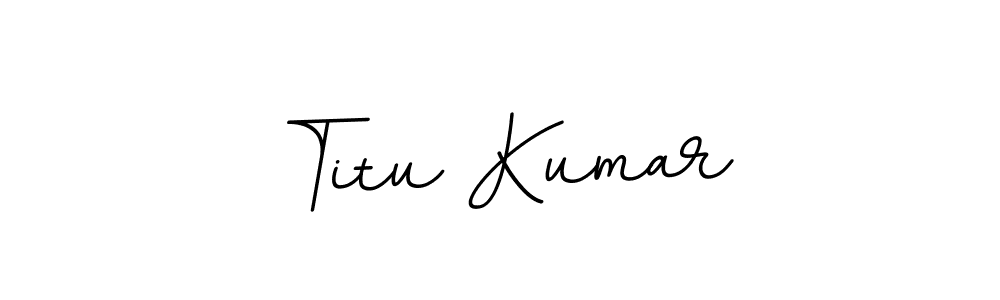 Make a beautiful signature design for name Titu Kumar. With this signature (BallpointsItalic-DORy9) style, you can create a handwritten signature for free. Titu Kumar signature style 11 images and pictures png