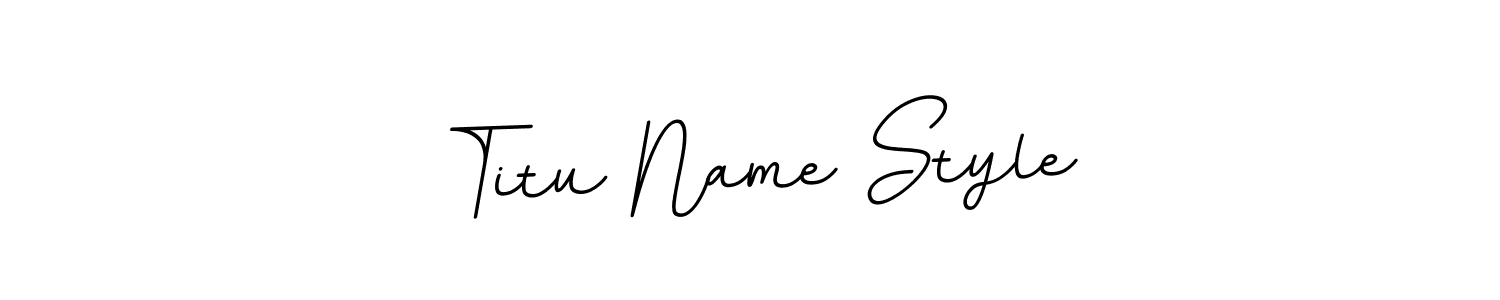 Use a signature maker to create a handwritten signature online. With this signature software, you can design (BallpointsItalic-DORy9) your own signature for name Titu Name Style. Titu Name Style signature style 11 images and pictures png