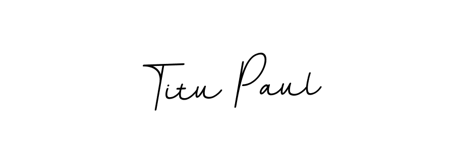 You should practise on your own different ways (BallpointsItalic-DORy9) to write your name (Titu Paul) in signature. don't let someone else do it for you. Titu Paul signature style 11 images and pictures png